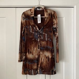 12th Tribe Pollock Mesh Dress